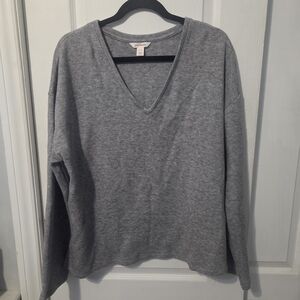 Joe Fresh Gray V-Neck Sweater